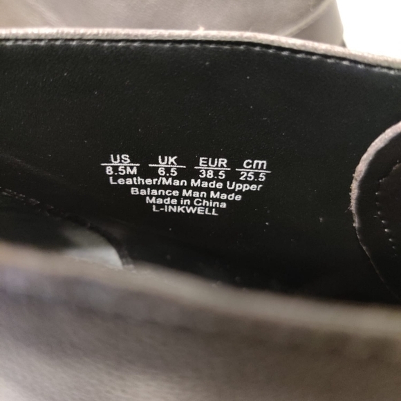 FRANCO SARTO Inkwell‎ Grey Leather Heel Booties Buckle Women's 8.5 Shoes - Picture 12 of 13